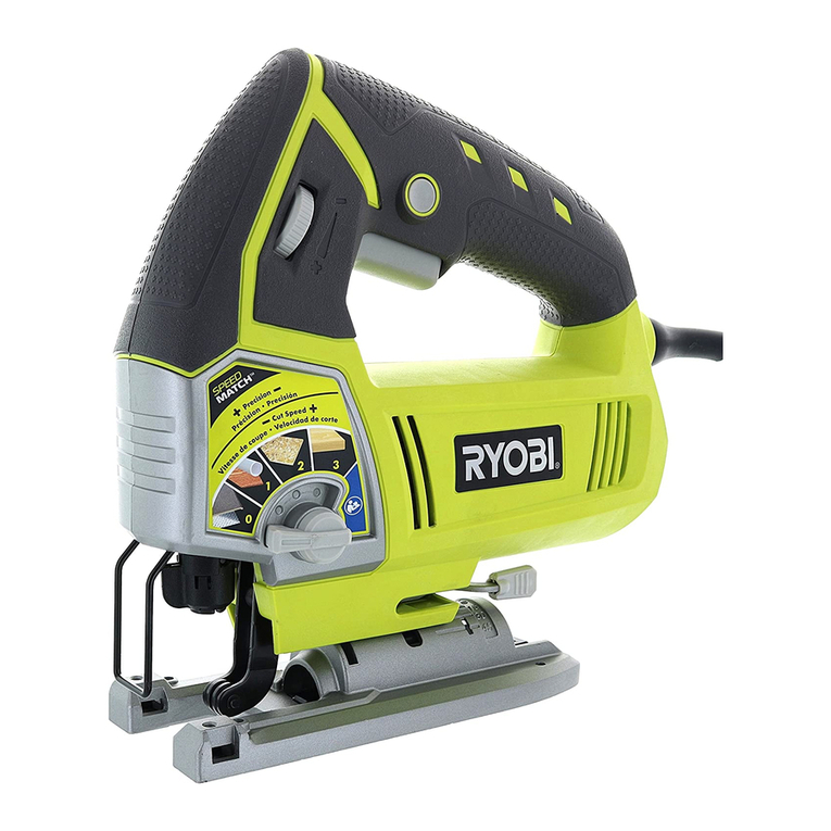 Ryobi JS481L Quick setup guide