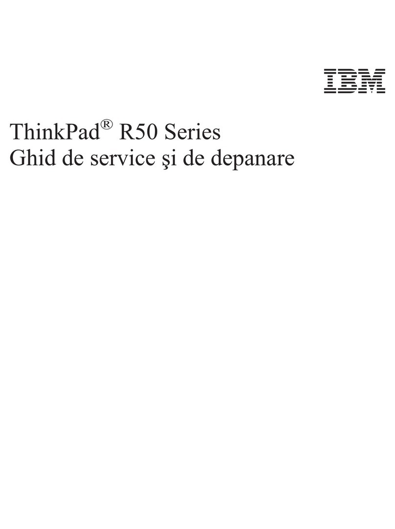 Lenovo ThinkPad R50p Ghid de service şi de depanare
