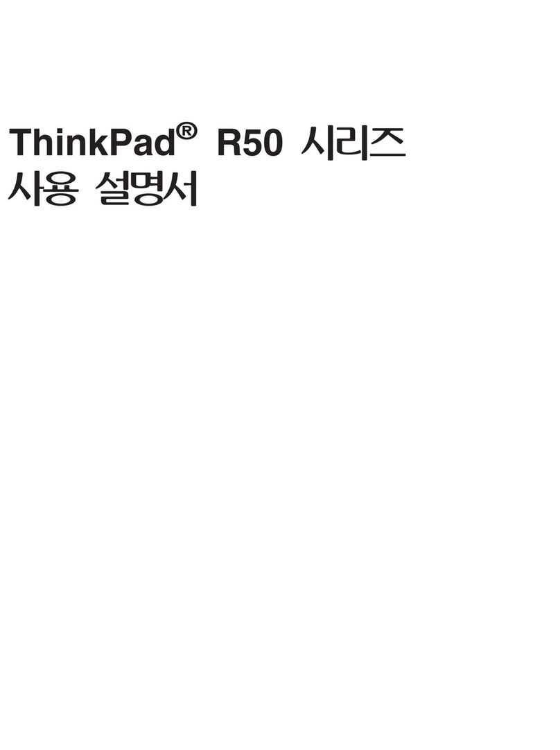 Lenovo THINKPAD R50E - User manual