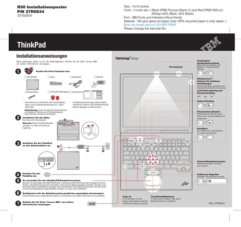 Lenovo R50 Installationsanweisungen