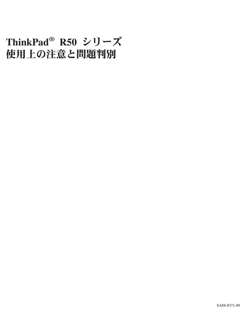 Lenovo ThinkPad R51 User manual