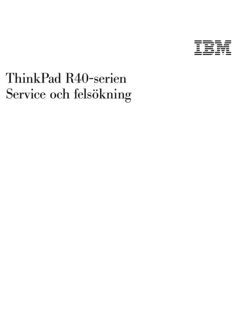 Lenovo THINKPAD R40 Service och felsökning