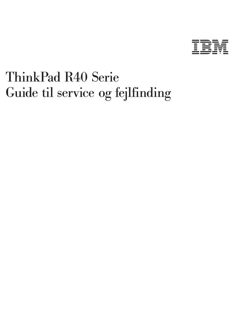 IBM ThinkPad R40e Service manual