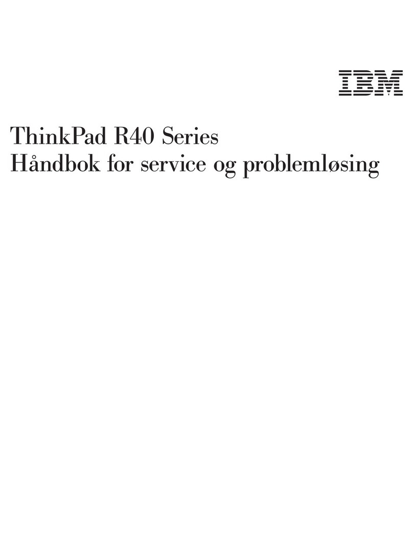 IBM ThinkPad R40e Service manual