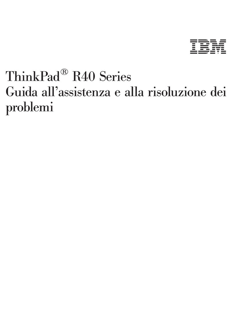 IBM ThinkPad R40e User manual