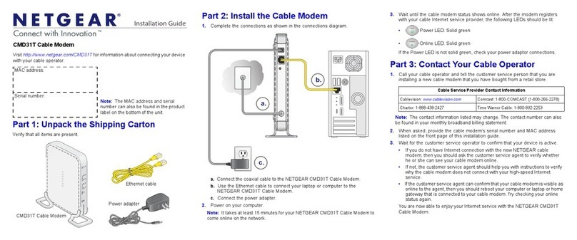 NETGEAR CMD31T-100NAS installation guide