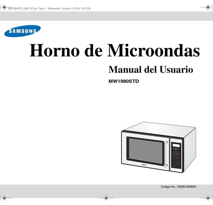 Samsung MW1980STD Manual Del Usuario
