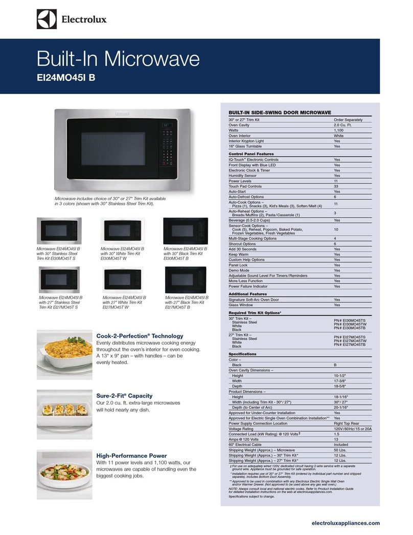 Electrolux EI24MO45I B Specifications & dimensions Electrolux EI24MO45I B Specifications & dimensions