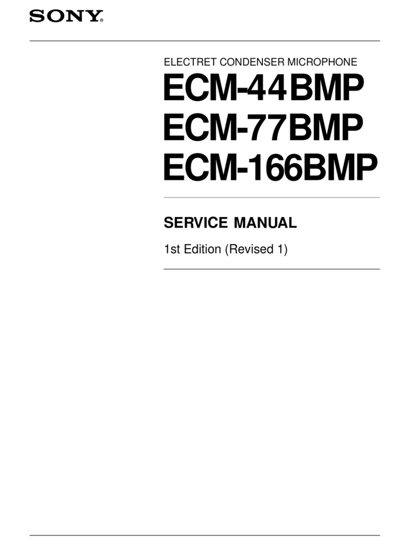 Sony ECM-166BMP User manual