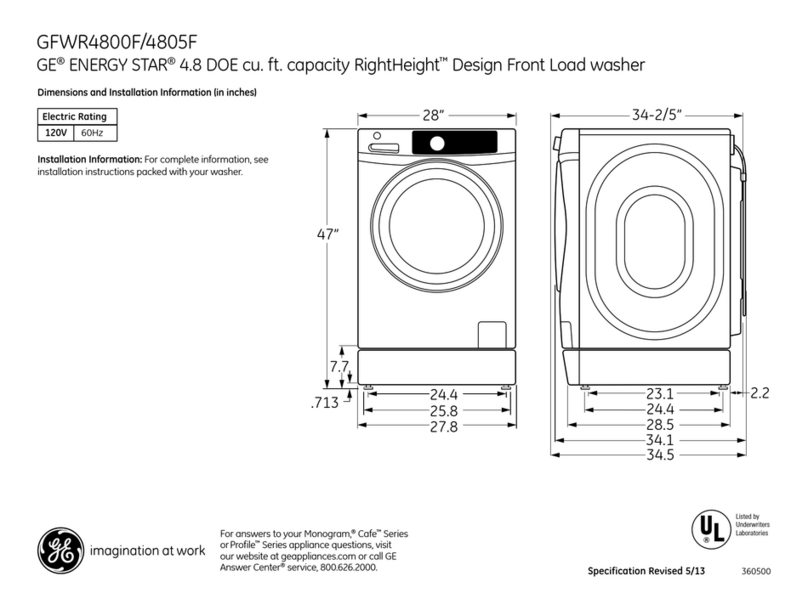GE GFWR4805FMC Manual