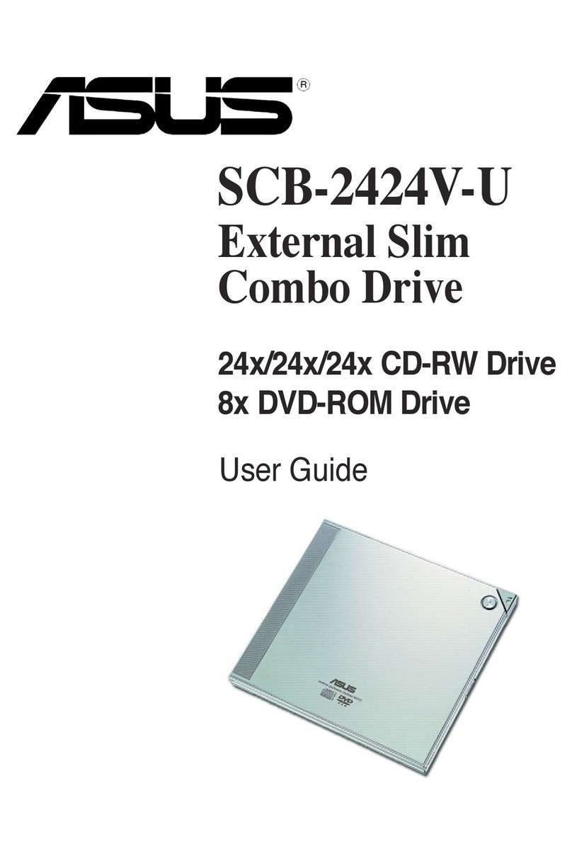 Asus External Slim Combo Drive SCB-2424A-U User manual