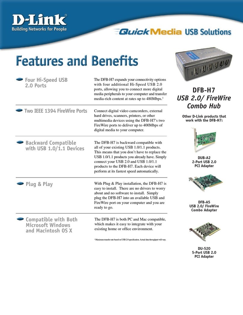 D-Link QuickMedia DFB-H7 User manual D-Link QuickMedia DFB-H7 User manual