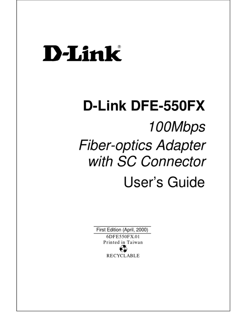 D-Link D DFE-550FX DFE-550FX User manual D-Link D DFE-550FX DFE-550FX User manual