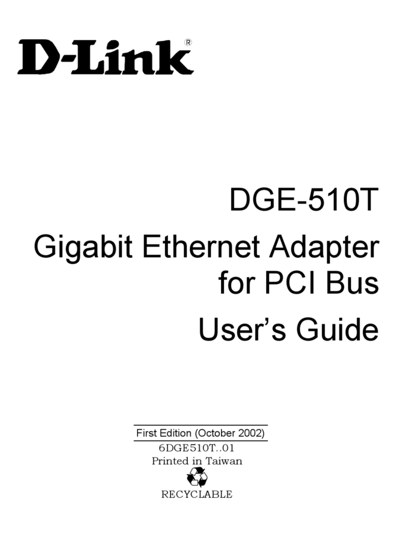 D-Link DGE-510T User manual