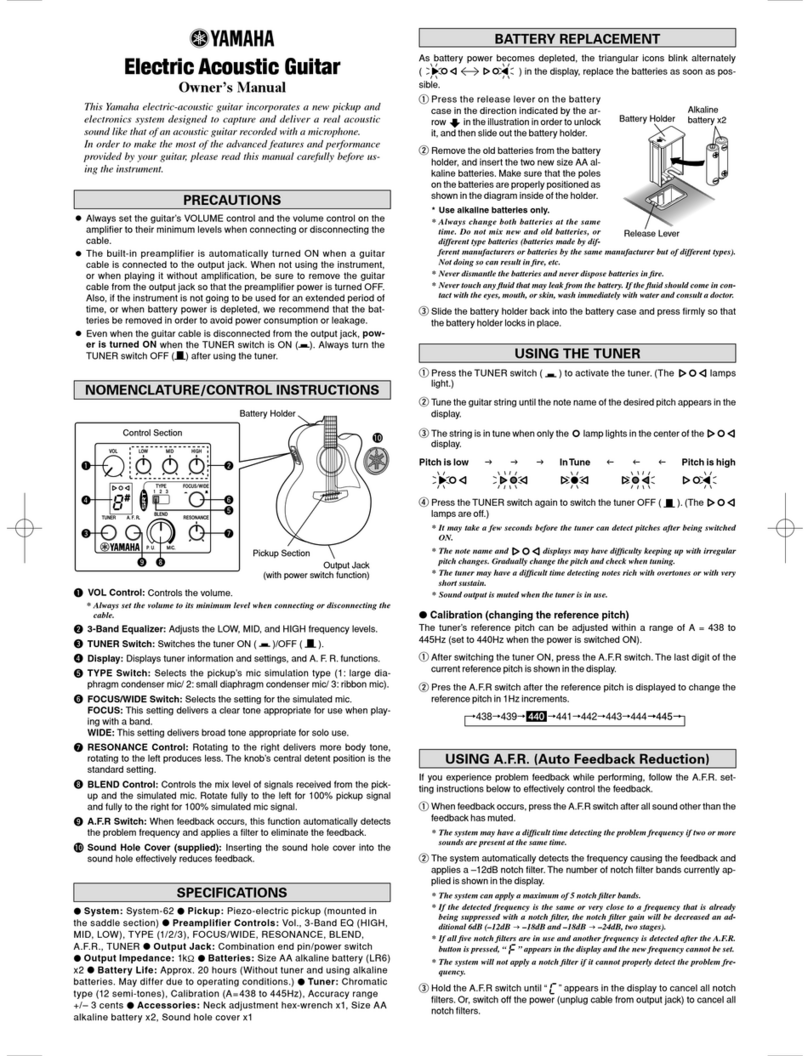 Yamaha APX1200 owner's manual