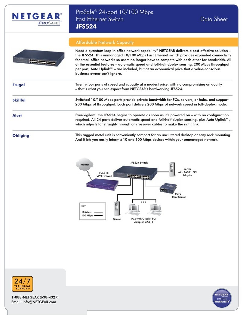 NETGEAR JFS524NA User manual