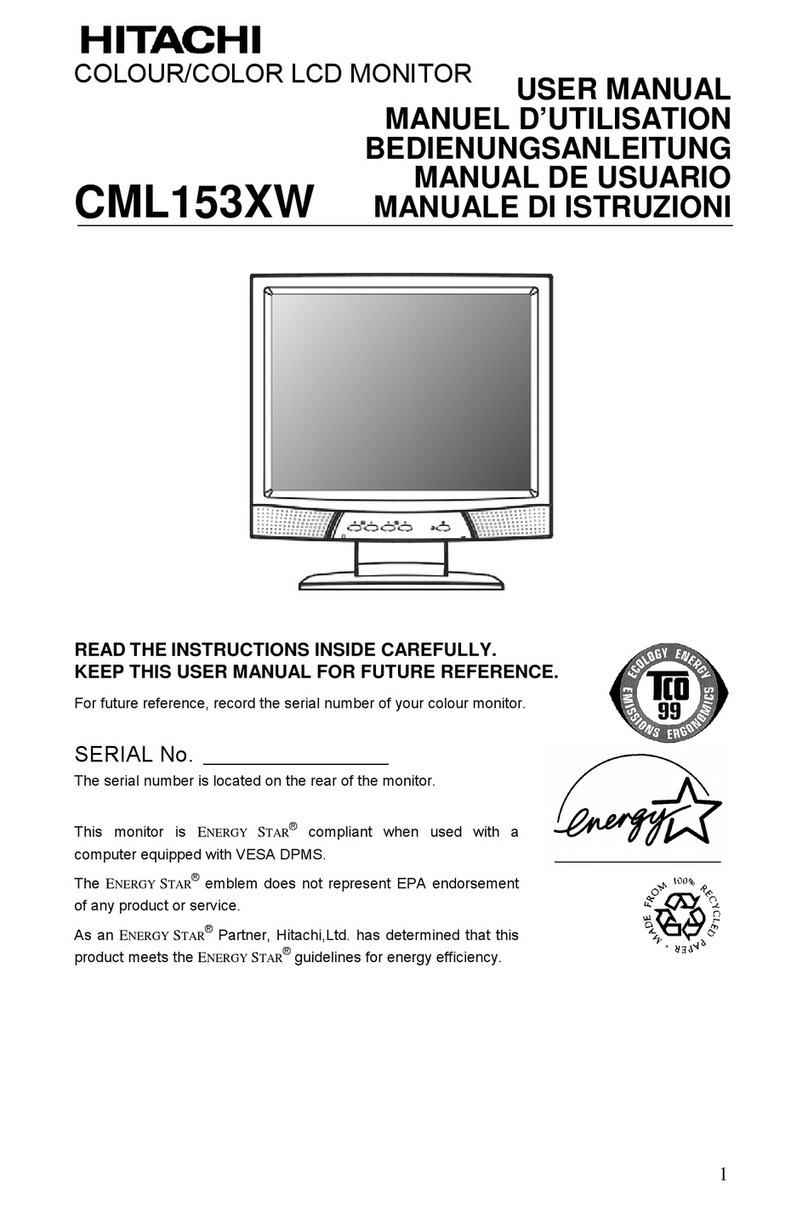 Hitachi CML153XW User manual