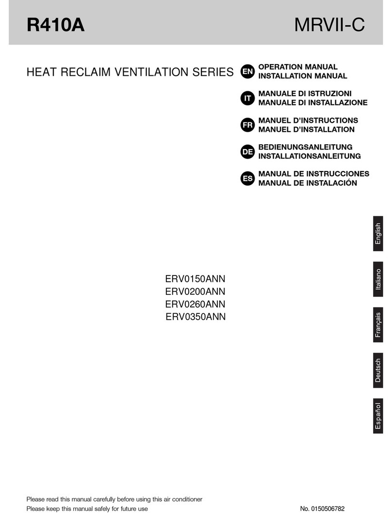 Haier MRVII-C ERV0260ANN User manual