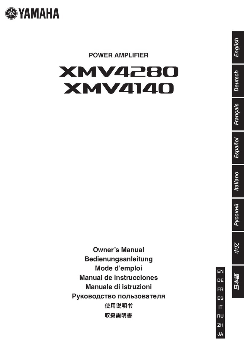 Yamaha XMV4140 User manual