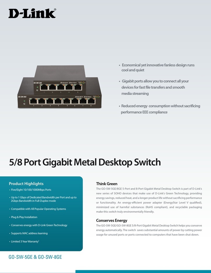 D-Link GO-SW-5GE User manual D-Link GO-SW-5GE User manual