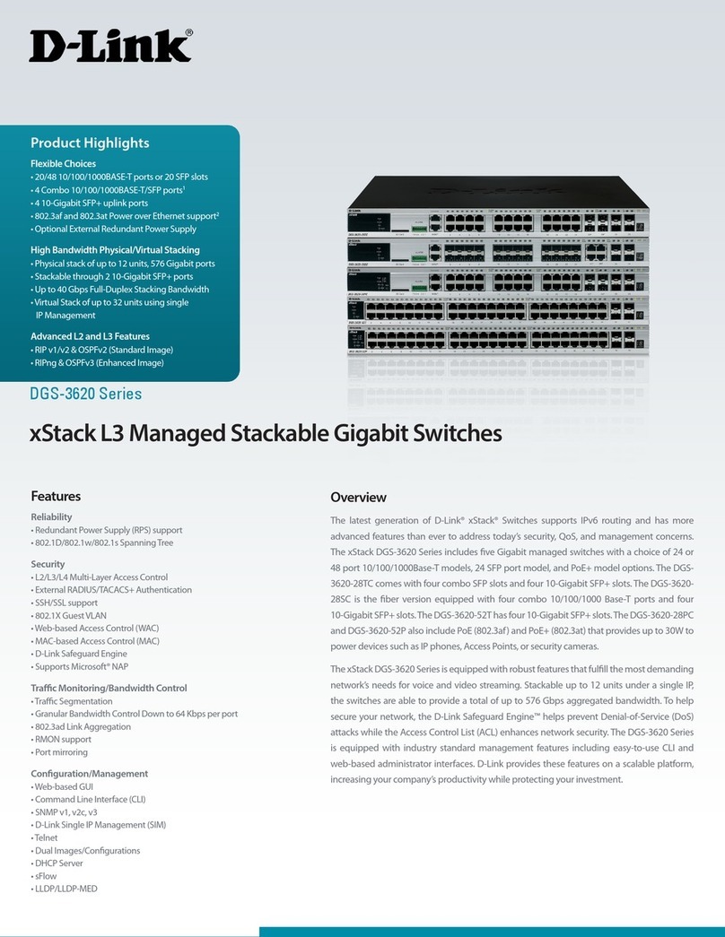 D-Link xStack DGS-3620-28TC User manual D-Link xStack DGS-3620-28TC User manual