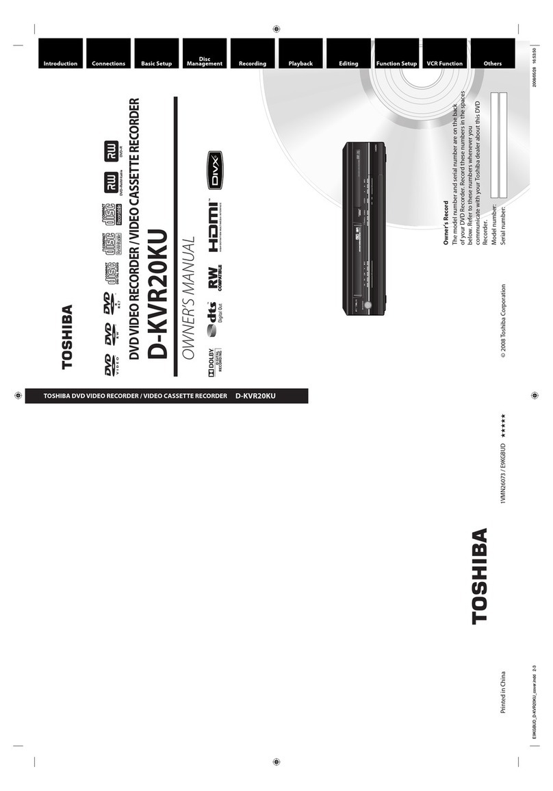 Toshiba D-KVR20U User manual