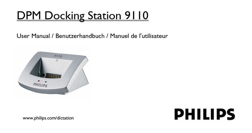 Philips LFH9110 - Digital Voice Recorder Docking... User manual