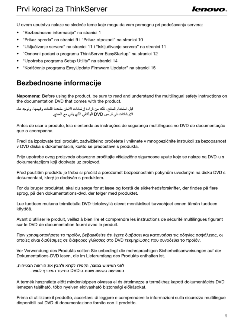 Lenovo ThinkSERVER TS130 User manual Lenovo ThinkSERVER TS130 User manual