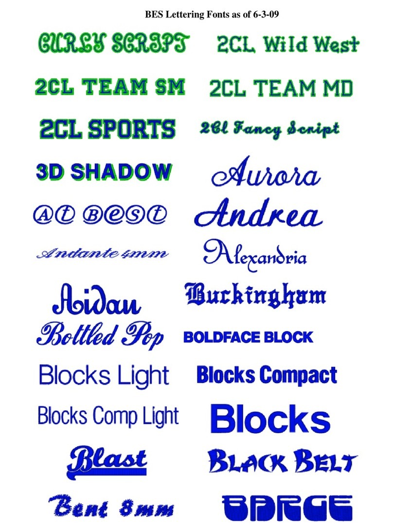 Brother BES Lettering User manual