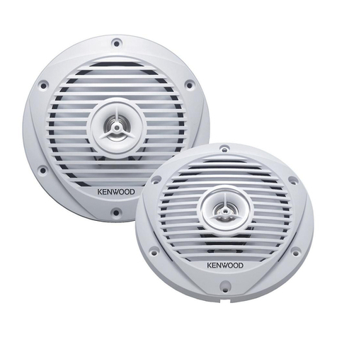 Kenwood KFC-1652MRW - Marine Speaker User manual