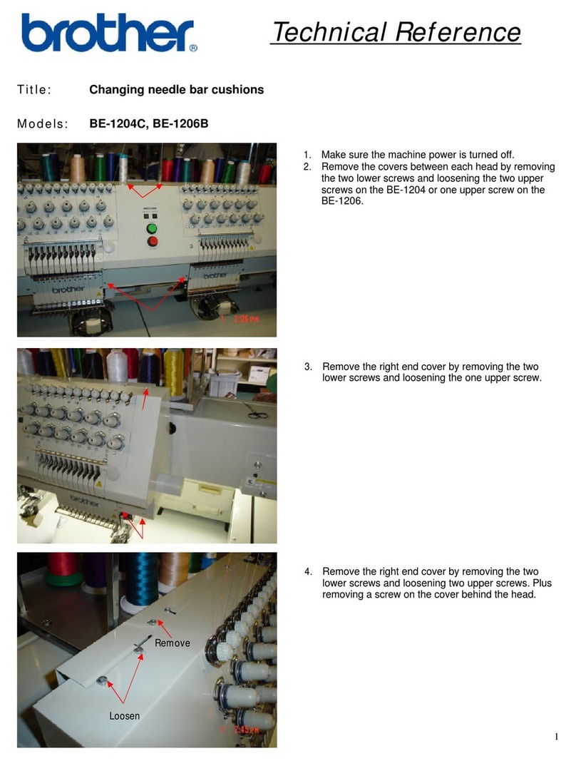 Brother BE-1204C Use and care manual Brother BE-1204C Use and care manual