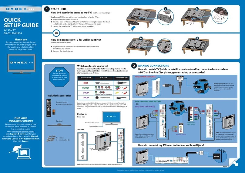 Dynex DX-32L200NA14 User manual