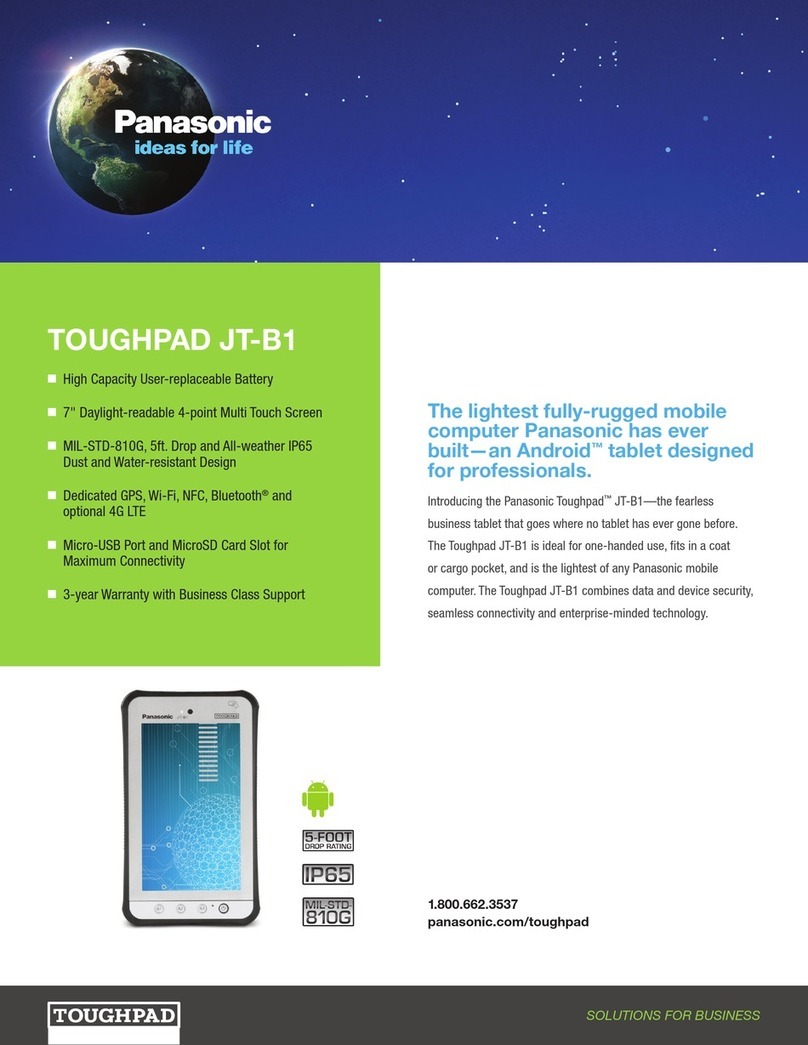 Panasonic Toughbook JT-B1 manual