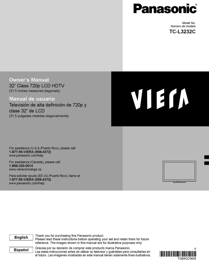 Panasonic VIERA TC-L3232C Instruction Manual