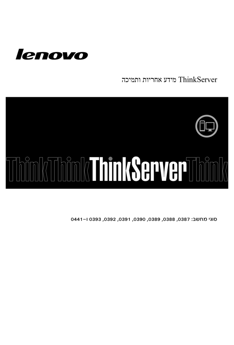 Lenovo ThinkServer TS430 manual