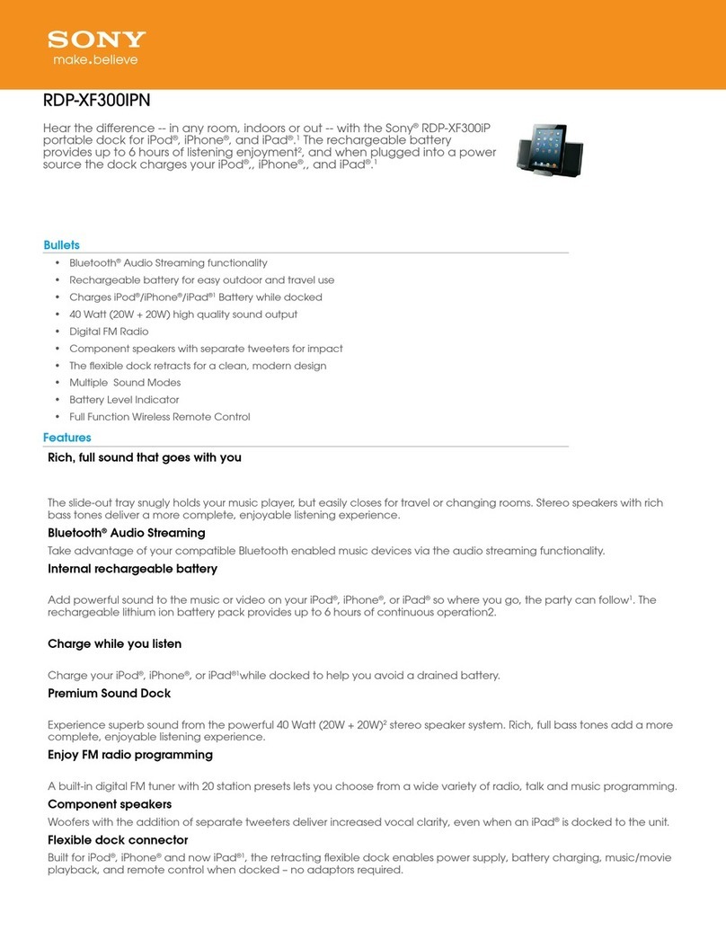 Sony RDP-XF300iPN User manual