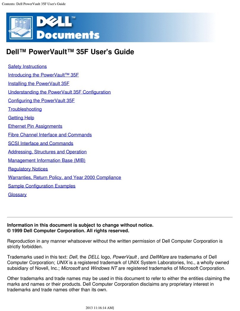 Dell PowerVault 35F User manual