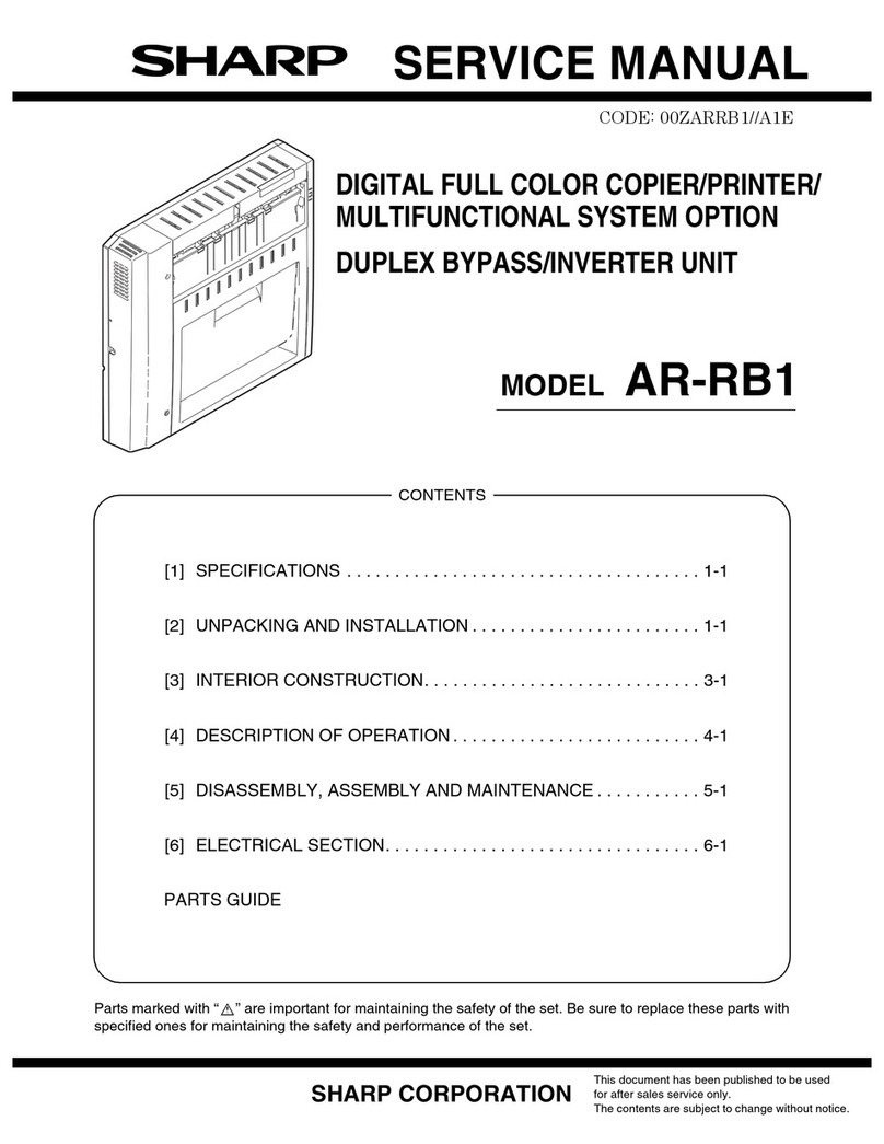 Sharp AR-RB1 User manual