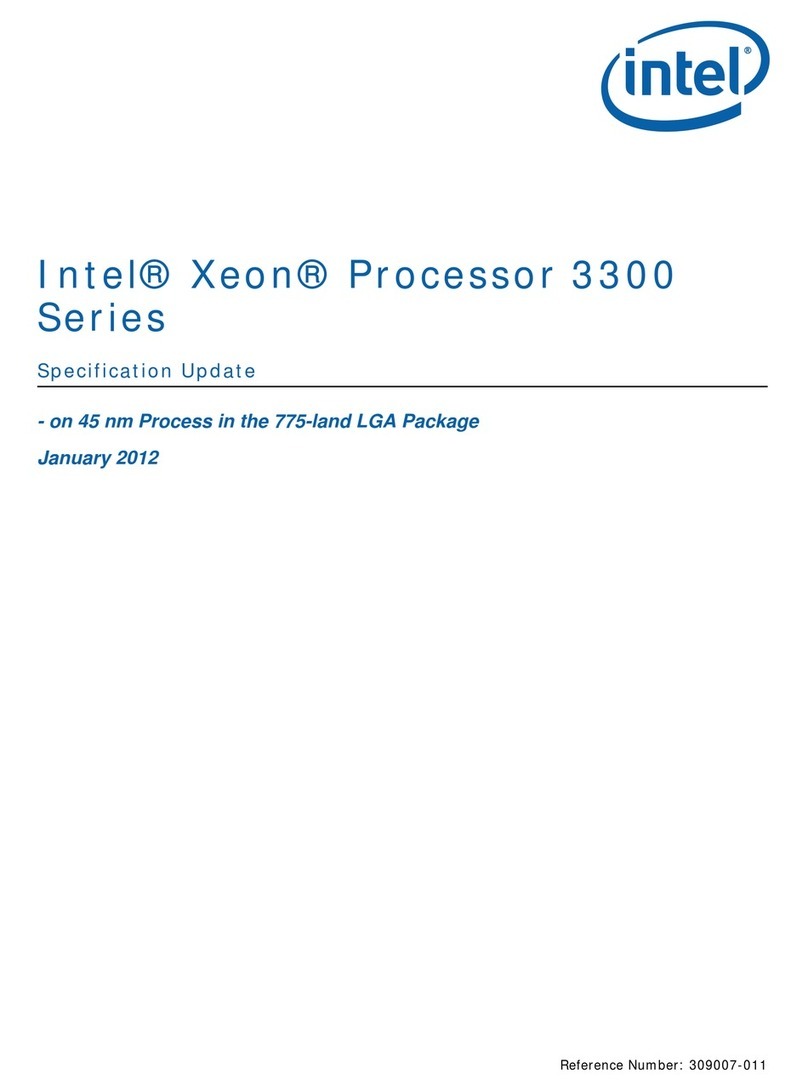 Intel X3350 - Xeon 2.66 Ghz 12M L2 Cache 1333MHz FSB LGA775 Quad-Core... User manual