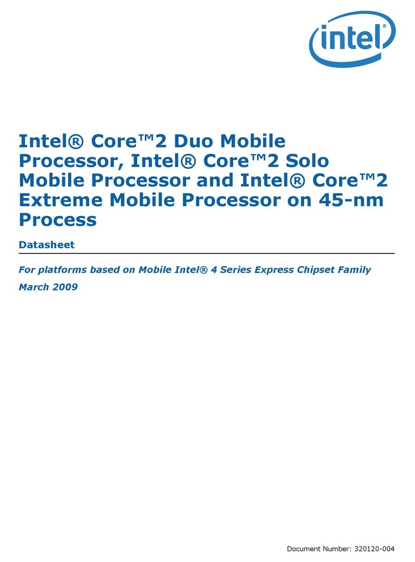 Intel P8700 - Core 2 Duo Processor User manual