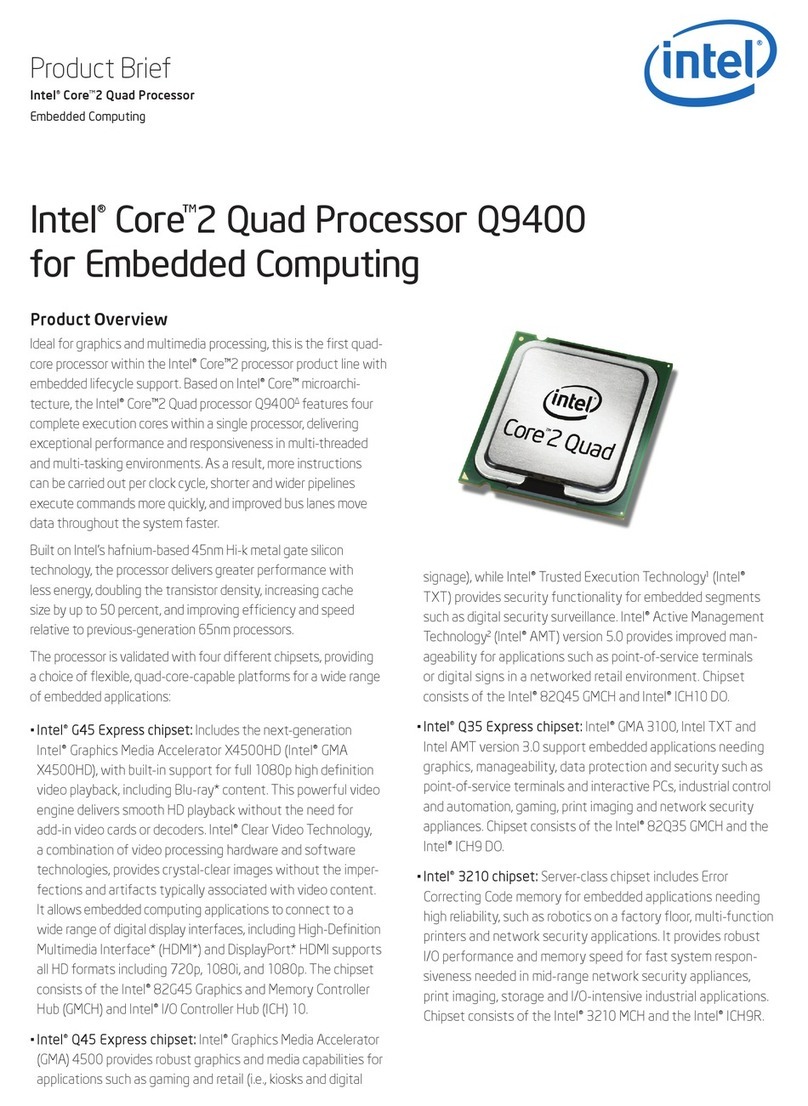 Intel Core 2 Quad Q9400 Reference guide
