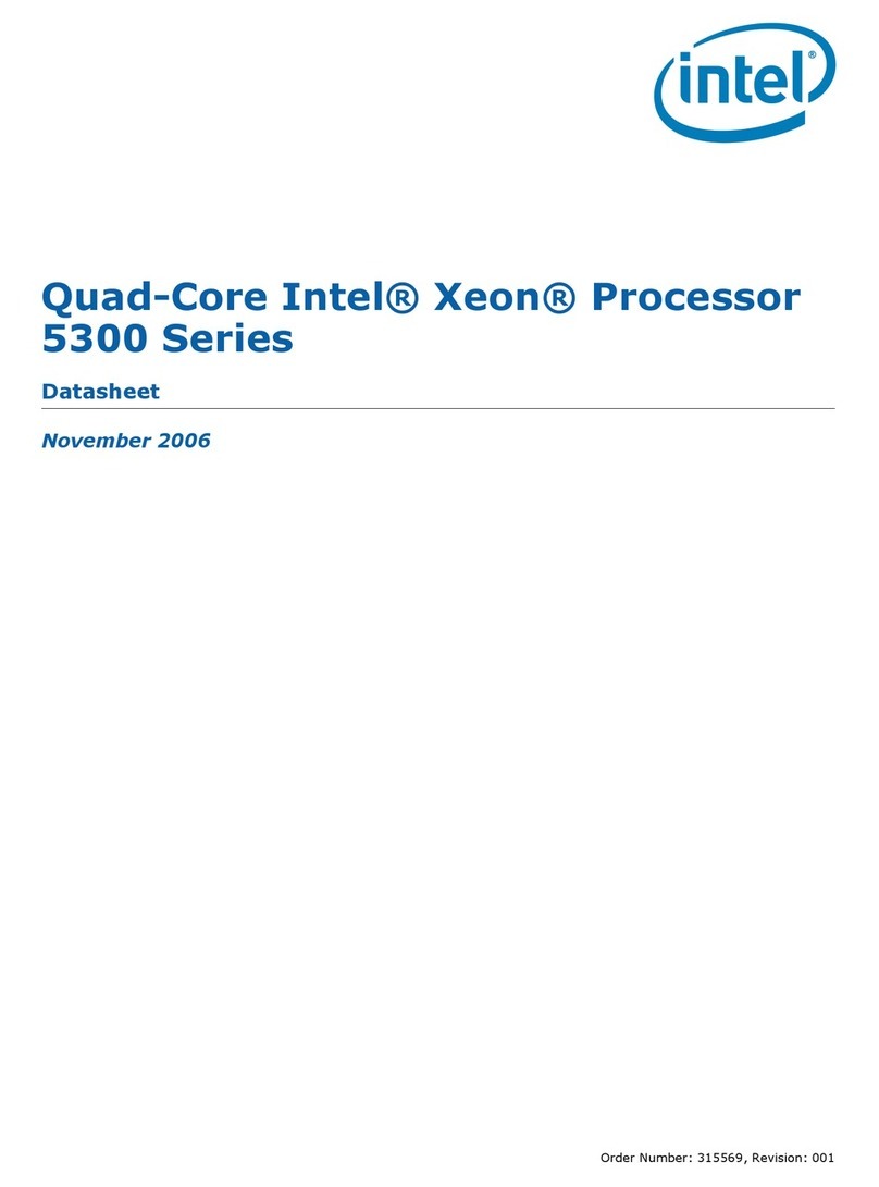 Intel E5345 - Xeon 2.33 GHz 8M L2 Cache 1333MHz FSB LGA771 Active Quad-Core... User manual