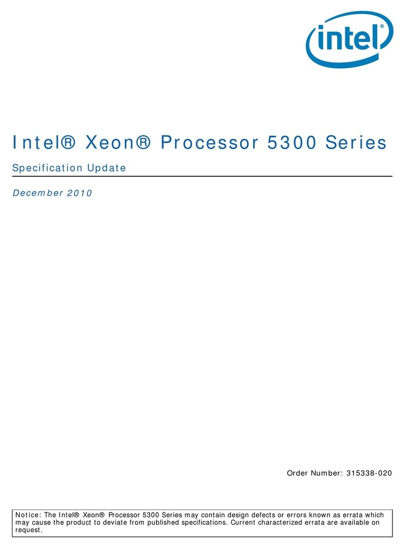 Intel E5345 - Xeon 2.33 GHz 8M L2 Cache 1333MHz FSB LGA771 Active Quad-Core... User manual