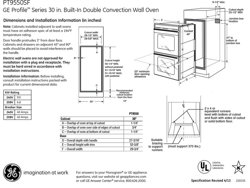 GE PT9550SFSS Manual
