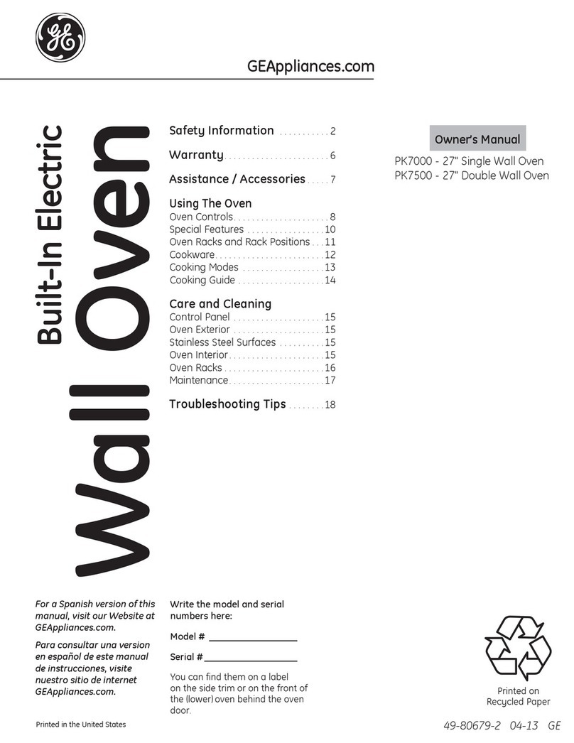 GE PK7000SFSS User manual
