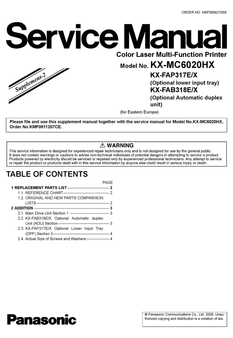 Panasonic KX-MC6020HX KX-FAP317E User manual