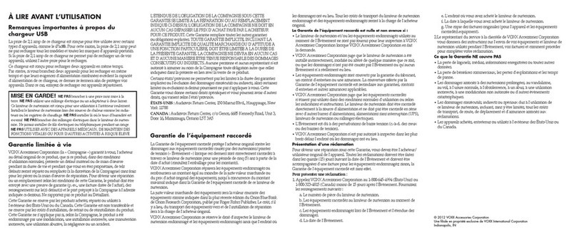 RCA PS42R Important information