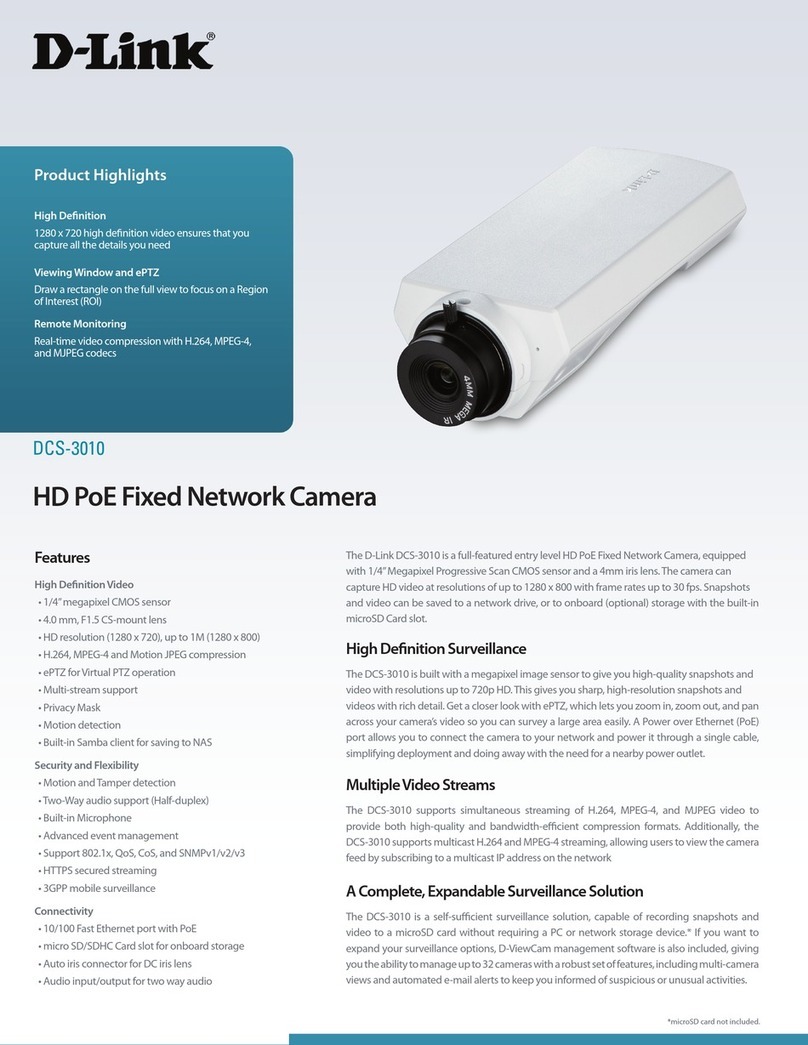 D-Link DCS-3010 User manual