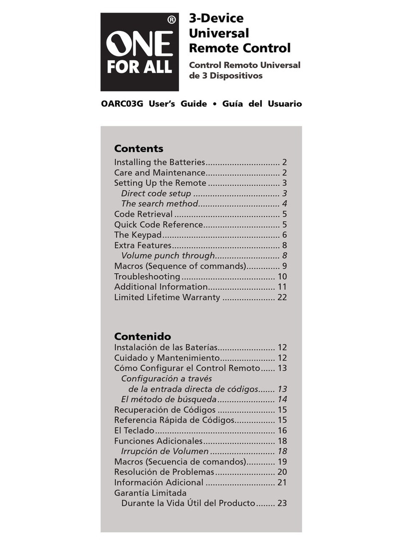 Audiovox OARC03G User manual