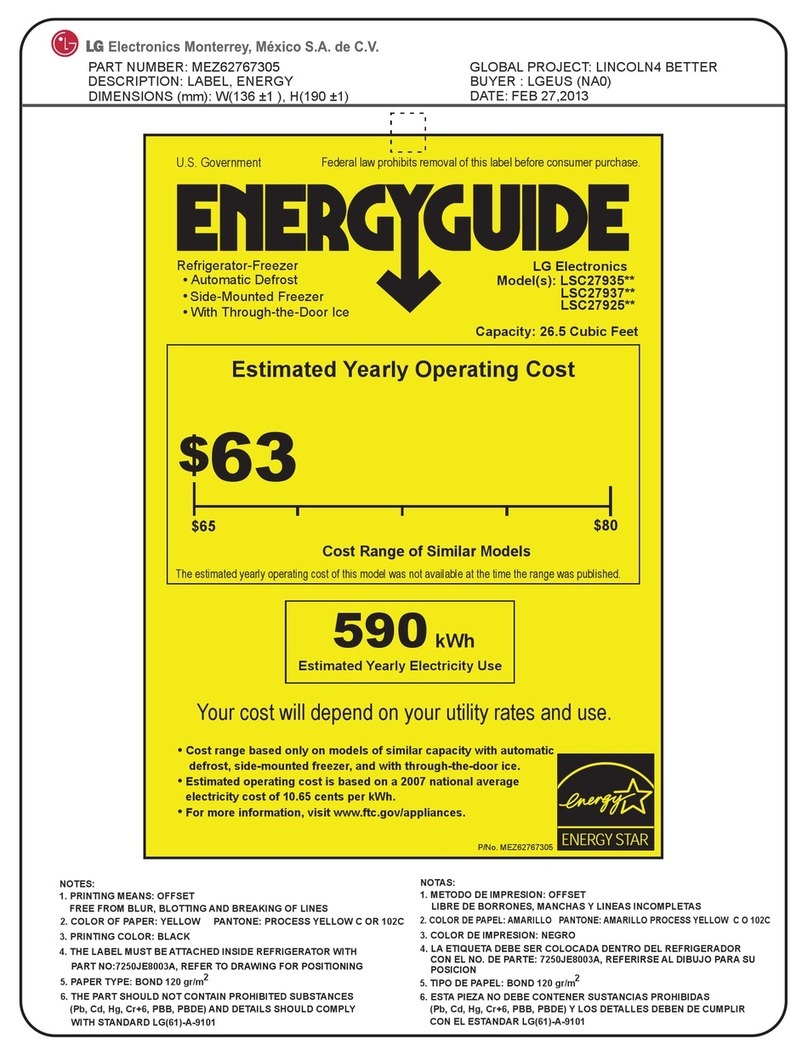 LG LSC27937SB Energy guide